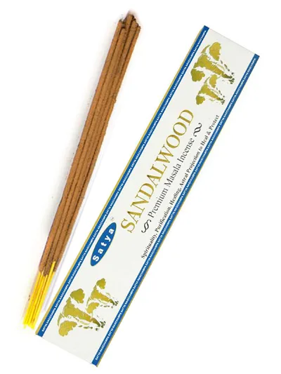 Аромапалички Сандал 15 г Satya Sandalwood Premium Masala Incense