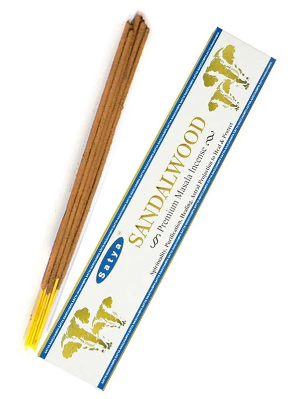 Аромапалички Сандал 15 г Satya Sandalwood Premium Masala Incense