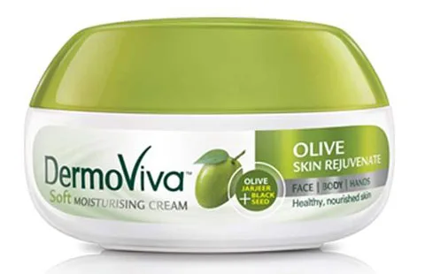 Крем, що відновлює для обличчя та тіла з Оливою 70 мл Dabur DermoViva Olive Skin Rejuvenate Soft Moisturizing Cream