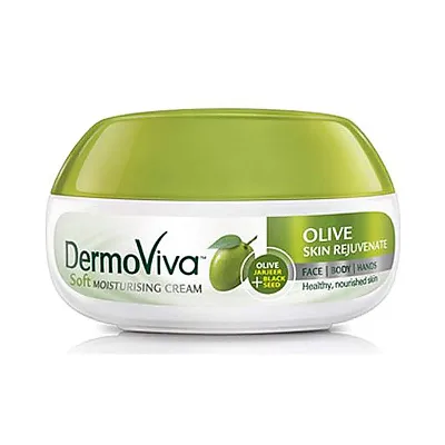Крем, що відновлює для обличчя та тіла з Оливою 70 мл Dabur DermoViva Olive Skin Rejuvenate Soft Moisturizing Cream