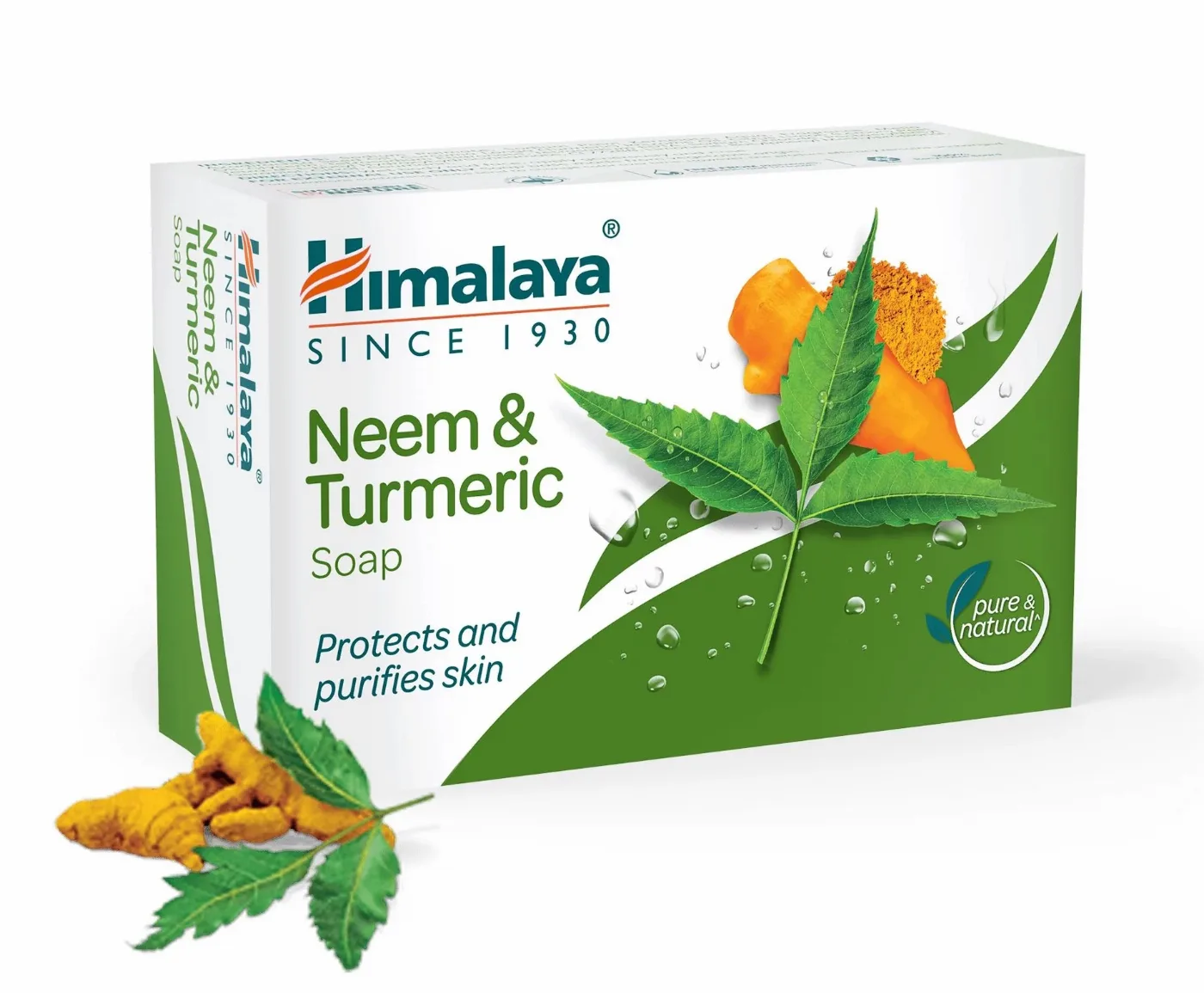 Мило антибактеріальне з Німом і Куркумою 75 г Himalaya Neem & Turmeric Soap