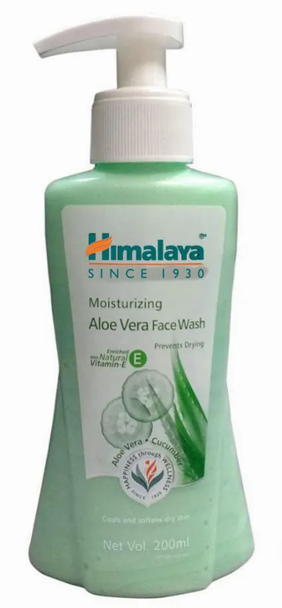 Гель для вмивання зволожуючий з Алое вера 200 мл Himalaya Moisturizing Aloe Vera Face Wash