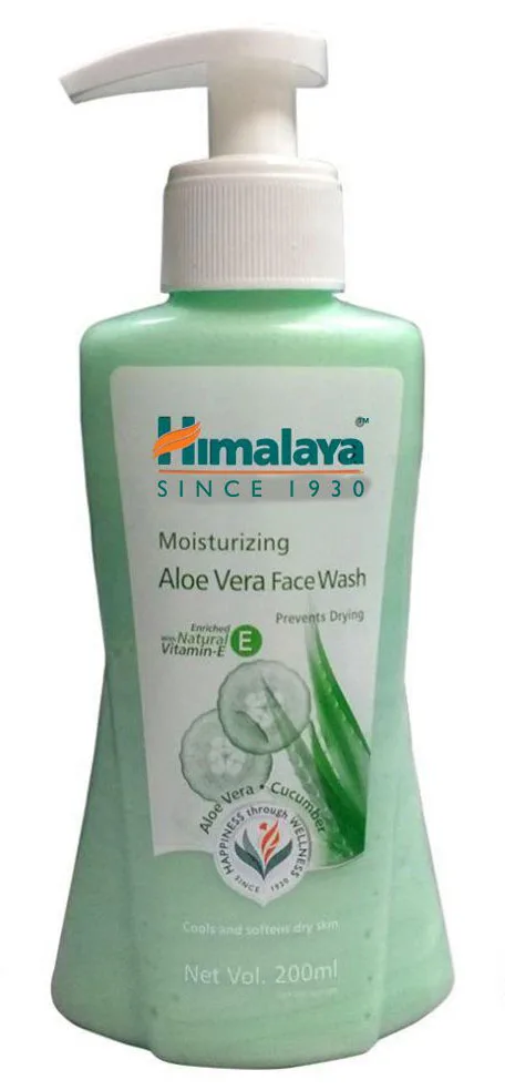 Гель для вмивання зволожуючий з Алое вера 200 мл Himalaya Moisturizing Aloe Vera Face Wash