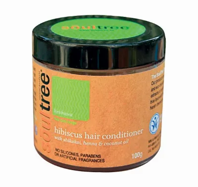 Органічна маска-кондиціонер для волосся з гібіскусом 100 г Soultree Hibiscus Hair Conditioner