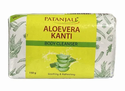 Мило зволожуюче з алое вера 150 г Patanjali Aloe Vera Kanti Body Cleanser