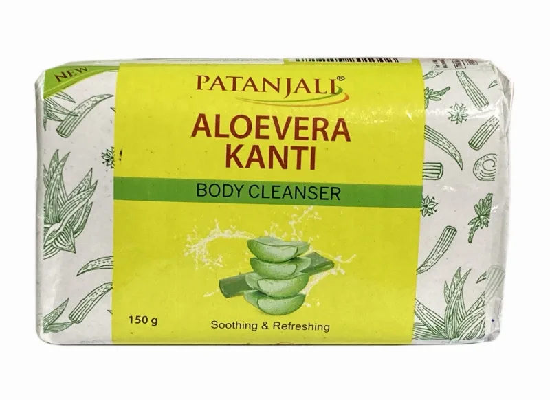 Мило зволожуюче з алое вера 150 г Patanjali Aloe Vera Kanti Body Cleanser