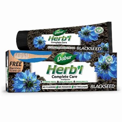 Зубна паста з чорним кмином 150 г + щітка Dabur Herb'l Black Seed Toothpaste