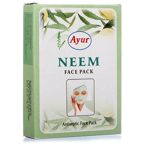 Маска для лица Ним 100 г Ayur Neem Antiseptic Face Pack