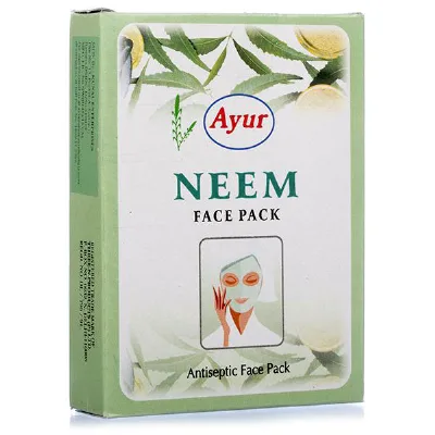 Маска для обличчя Нім 100 г Ayur Neem Antiseptic Face Pack
