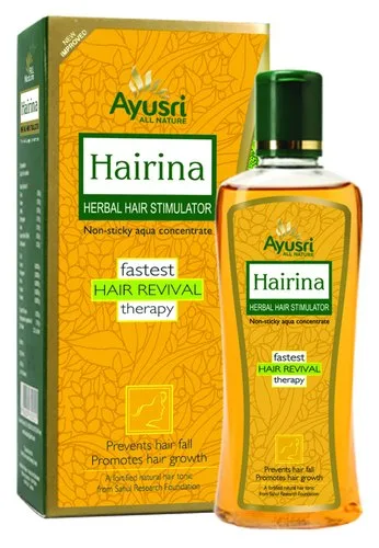 Натуральный тоник для волос Хайрина 120 мл Ayusri Hairina Herbal Hair Stimulator