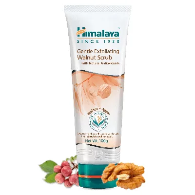 Скраб для обличчя м’який з волоським горіхом 100 г Himalaya Herbals Gentle Exfoliating Walnut Scrub