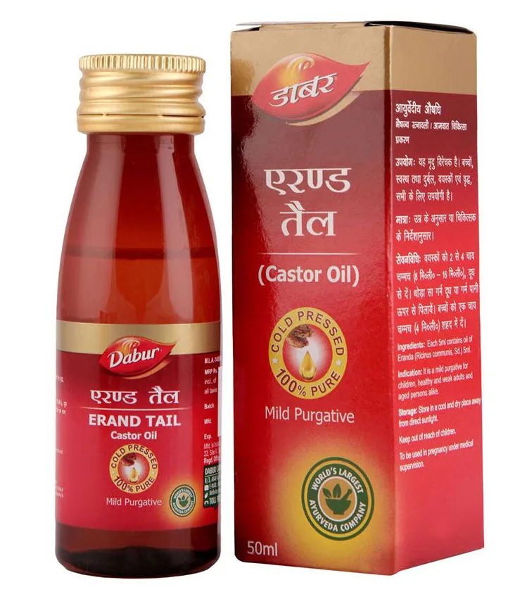 Олія рицинова 50 мл Dabur Erand Tail
