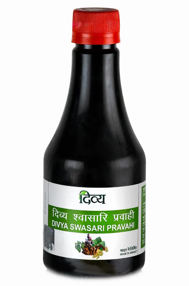 Дивья Свасари Правахи сироп от кашля и простуды 240 мл Divya Swasari Pravahi Syrup
