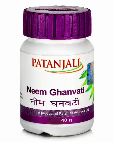 Нім Гханваті 60 табл Patanjali Neem Ghanvati