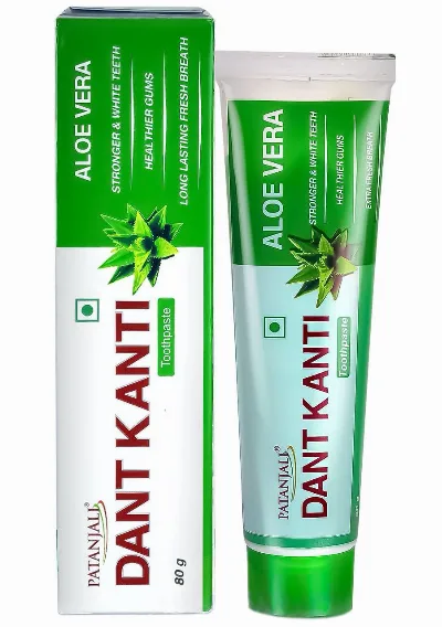 Зубная паста Дант Канти Алоэ Вера 80 г Patanjali Dant Kanti Aloe Vera Toothpaste