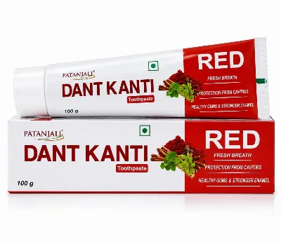 Зубна паста Дант Канті Ред 100 г Patanjali Dant Kanti Red Toothpaste