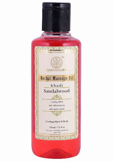 Масло масажне Сандал 210 мл Khadi Natural Sandalwood Herbal Massage Oil
