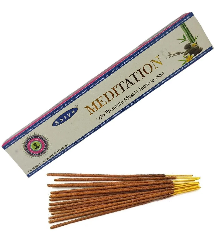 Аромапалички Медитація 15 г Satya Meditation Premium Masala Incense