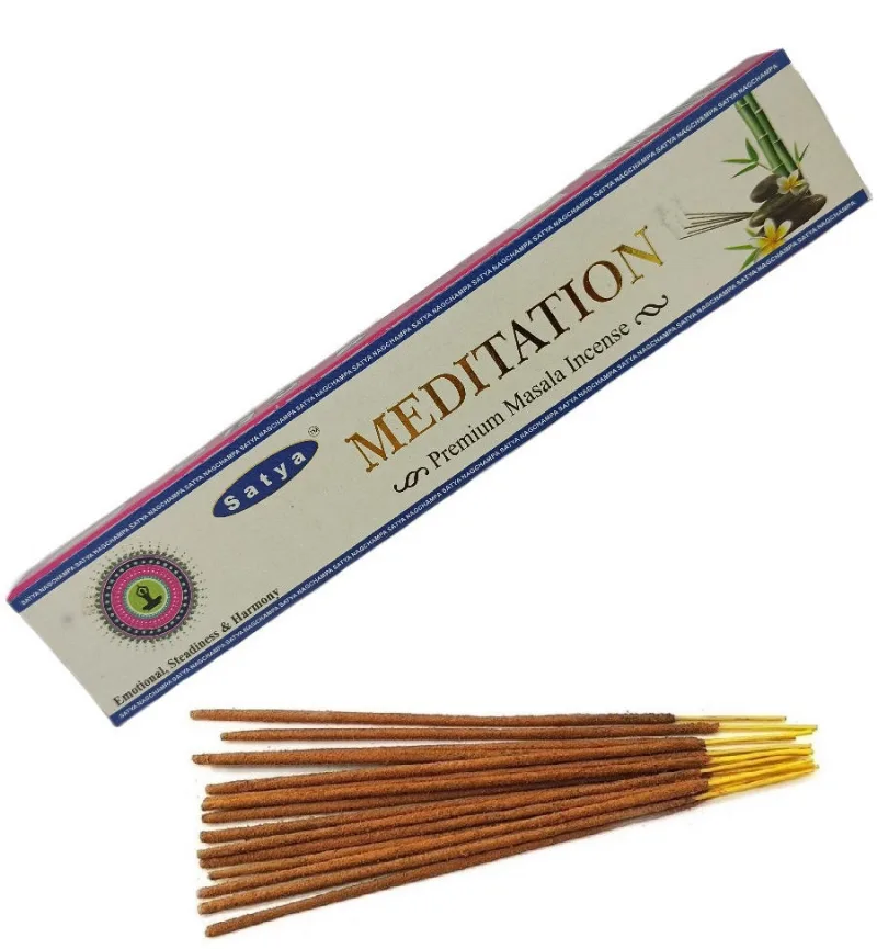 Аромапалички Медитація 15 г Satya Meditation Premium Masala Incense