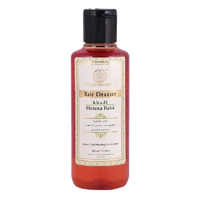 Шампунь Хна і Туласі 210 мл Khadi Natural Henna Tulsi Hair Cleanser