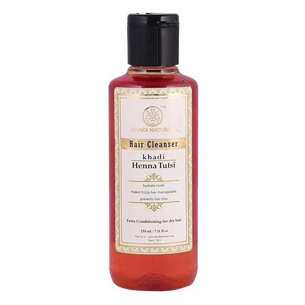 Шампунь Хна і Туласі 210 мл Khadi Natural Henna Tulsi Hair Cleanser