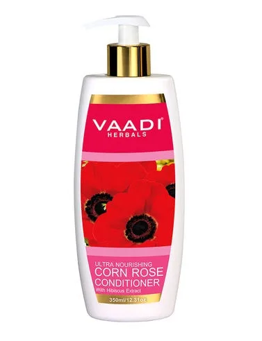 Кондиціонер живильний Мак дикий з екстрактом гибискуса 350 мл Vaadi Corn Rose Conditioner with Hibiscus Extract