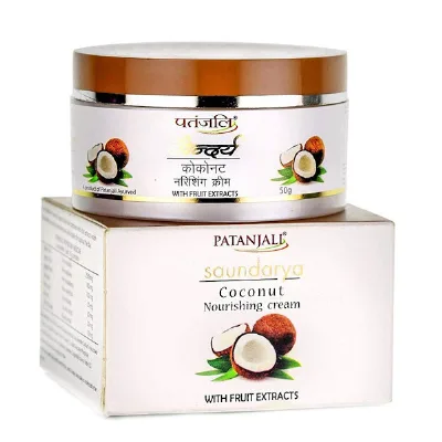Крем живильний Саундарʼя з кокосом 50 г Patanjali Saundarya Coconut Nourishing Cream