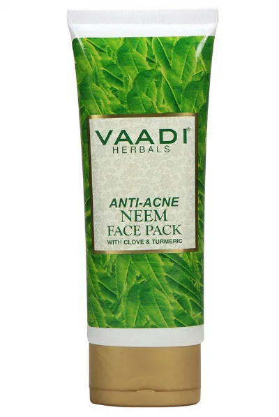 Маска для обличчя від вугрової висипки з Німом Vaadi Anti Acne Neem Face Pack