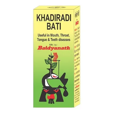Кхадіраді Ваті 40 табл Baidyanath Khadiradi Bati