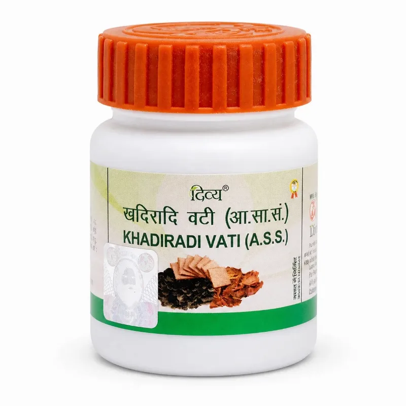 Кхадиради Вати 80 табл Patanjali Divya Khadiradi Vati