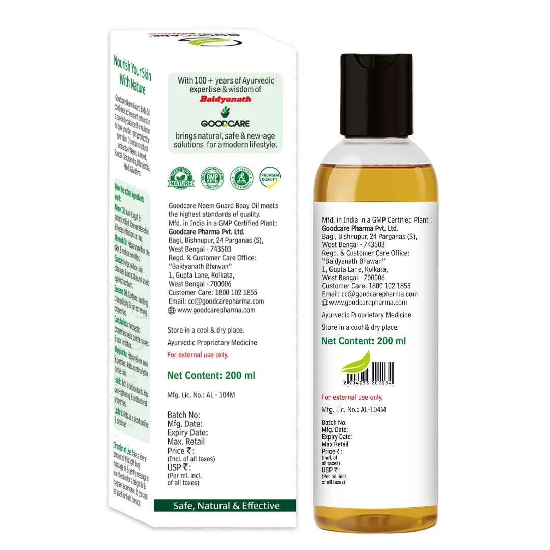 Нім Гард олія масажна 100 мл Goodcare Neem Guard Body Oil 100 ml