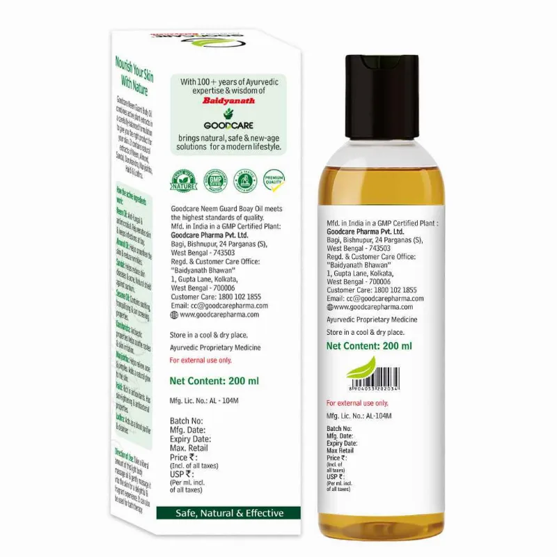 Нім Гард олія масажна 100 мл Goodcare Neem Guard Body Oil 100 ml