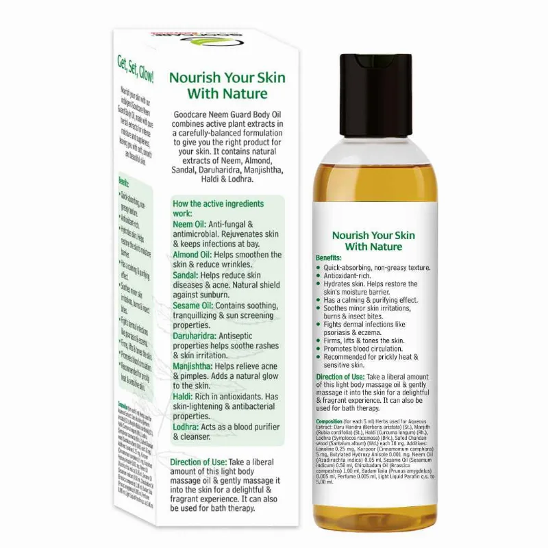 Нім Гард олія масажна 100 мл Goodcare Neem Guard Body Oil 100 ml
