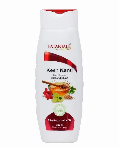 Шампунь Кеш Канті Шовк та Блиск 200 мл Patanjali Kesh Kanti Silk and Shine Shampoo 200 ml