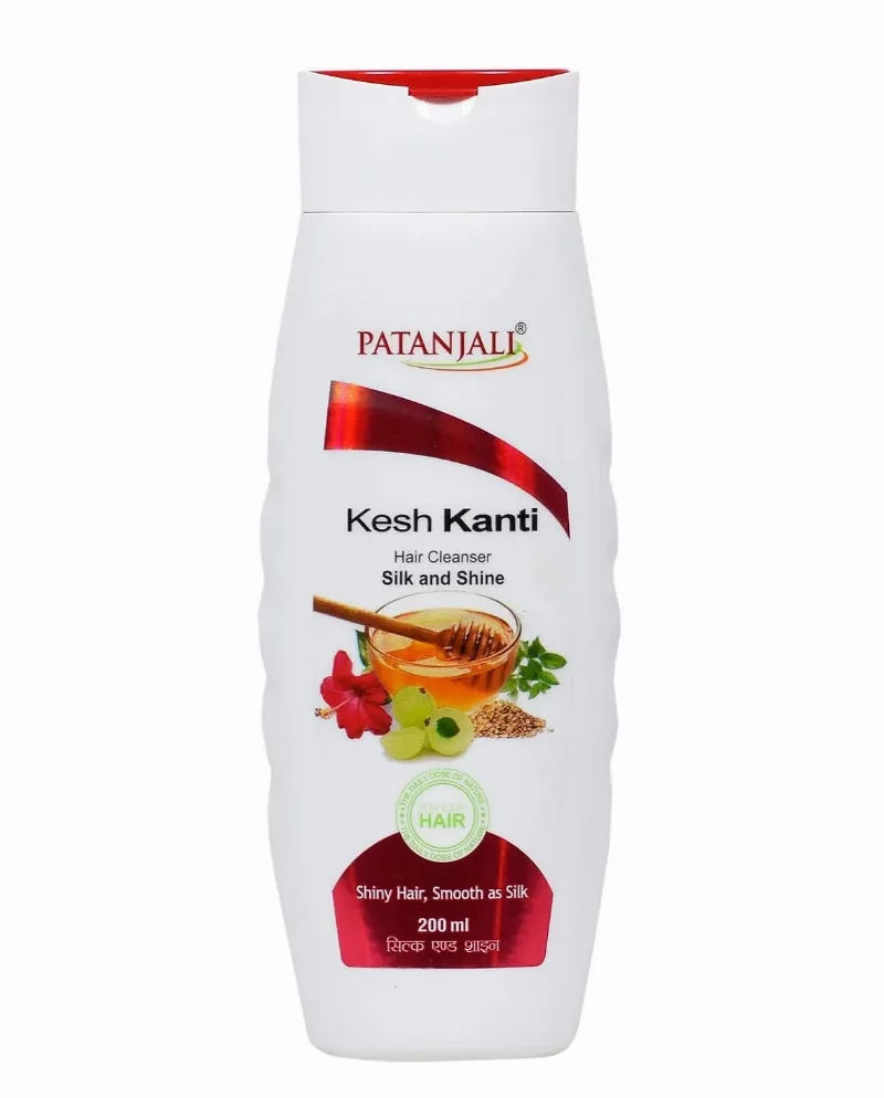 Шампунь Кеш Канті Шовк та Блиск 200 мл Patanjali Kesh Kanti Silk and Shine Shampoo 200 ml
