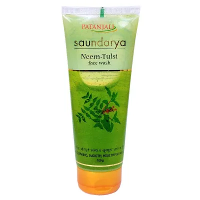 Гель для вмивання Саундарья Нім і Туласі 100 г Patanjali Saundarya Neem Tulsi Face Wash 100 g