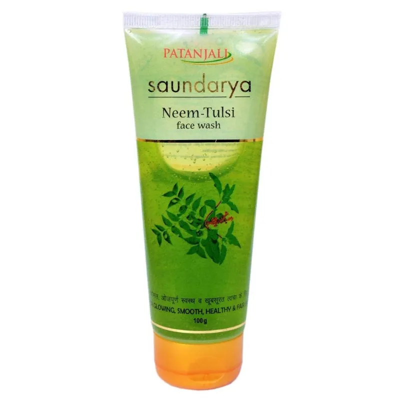 Гель для вмивання Саундарья Нім і Туласі 100 г Patanjali Saundarya Neem Tulsi Face Wash 100 g