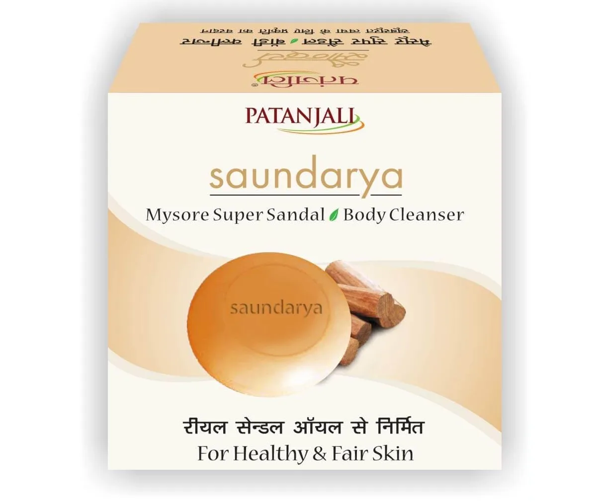 Мило Саундарья Сандал 75 г Patanjali Saundarya Sandal Body Cleanser 75 g