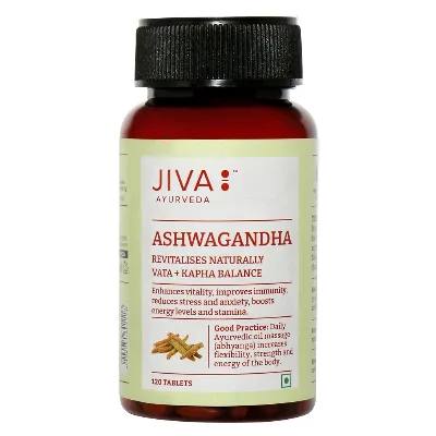 Ашвагандха 120 табл Jiva Ayurveda Ashwagandha 120 tab