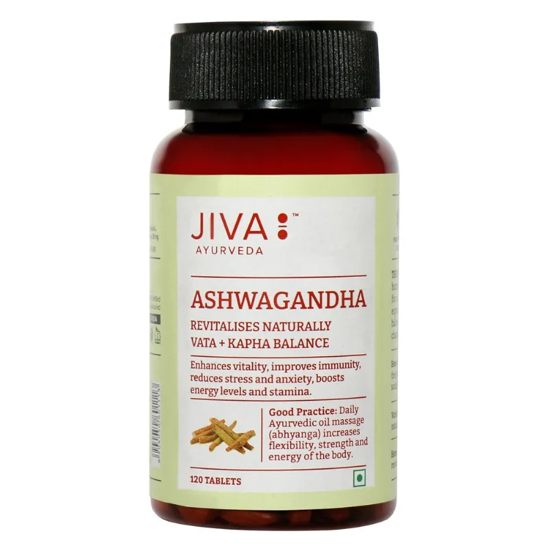 Ашвагандха 120 табл Jiva Ayurveda Ashwagandha 120 tab