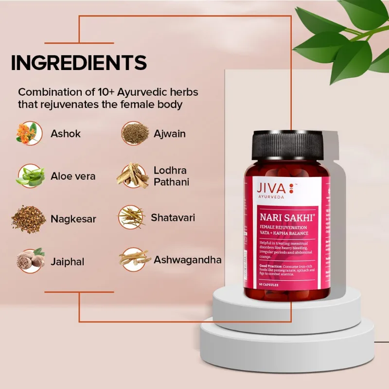 Нарі сакхі (тонік для жінок) 60 капс Jiva Ayurveda Nari Sakhi 60 cap