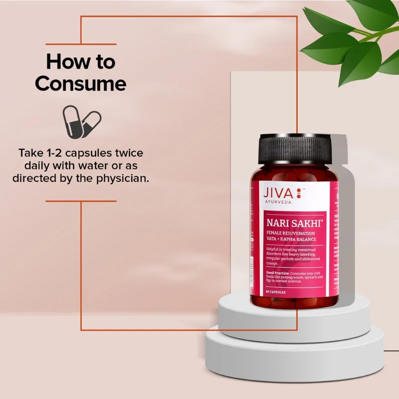 Нарі сакхі (тонік для жінок) 60 капс Jiva Ayurveda Nari Sakhi 60 cap