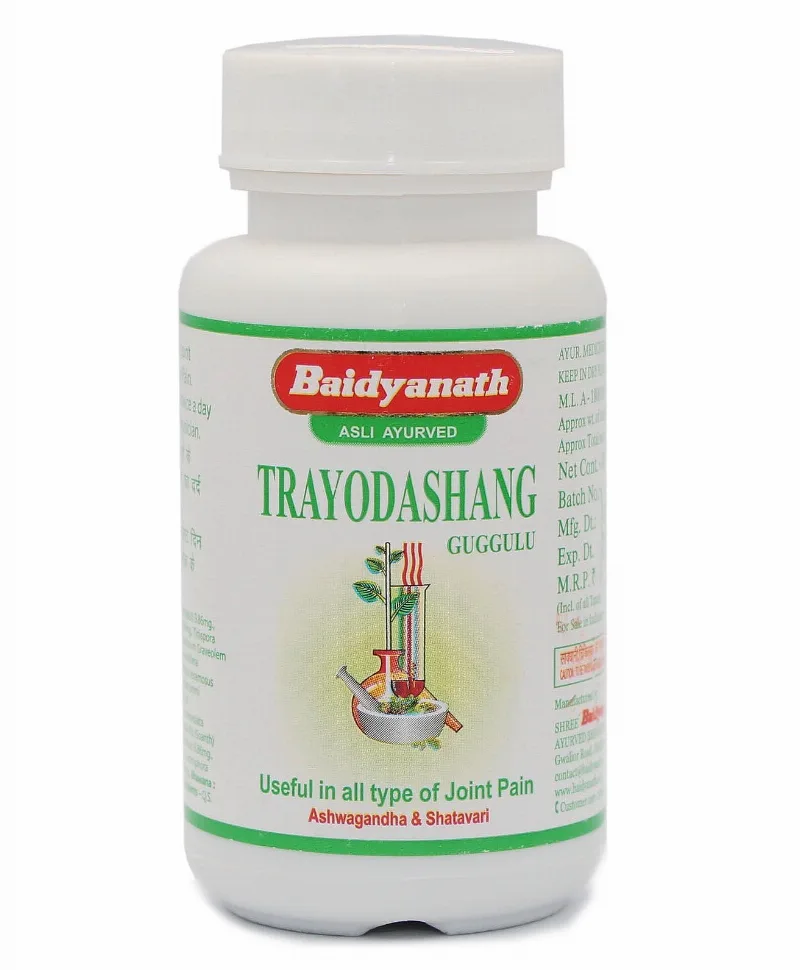 Трайодашанг гуггул 80 табл Baidyanath Trayodashang Guggulu 80 tab