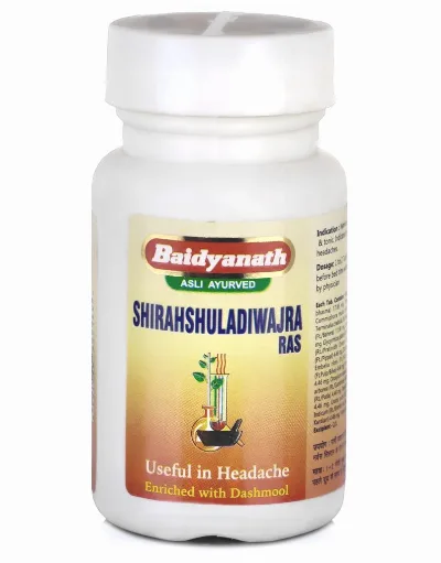 Ширашуладіваджра Рас 40 табл Baidyanath Shirahshuladiwajra Ras 40 tab