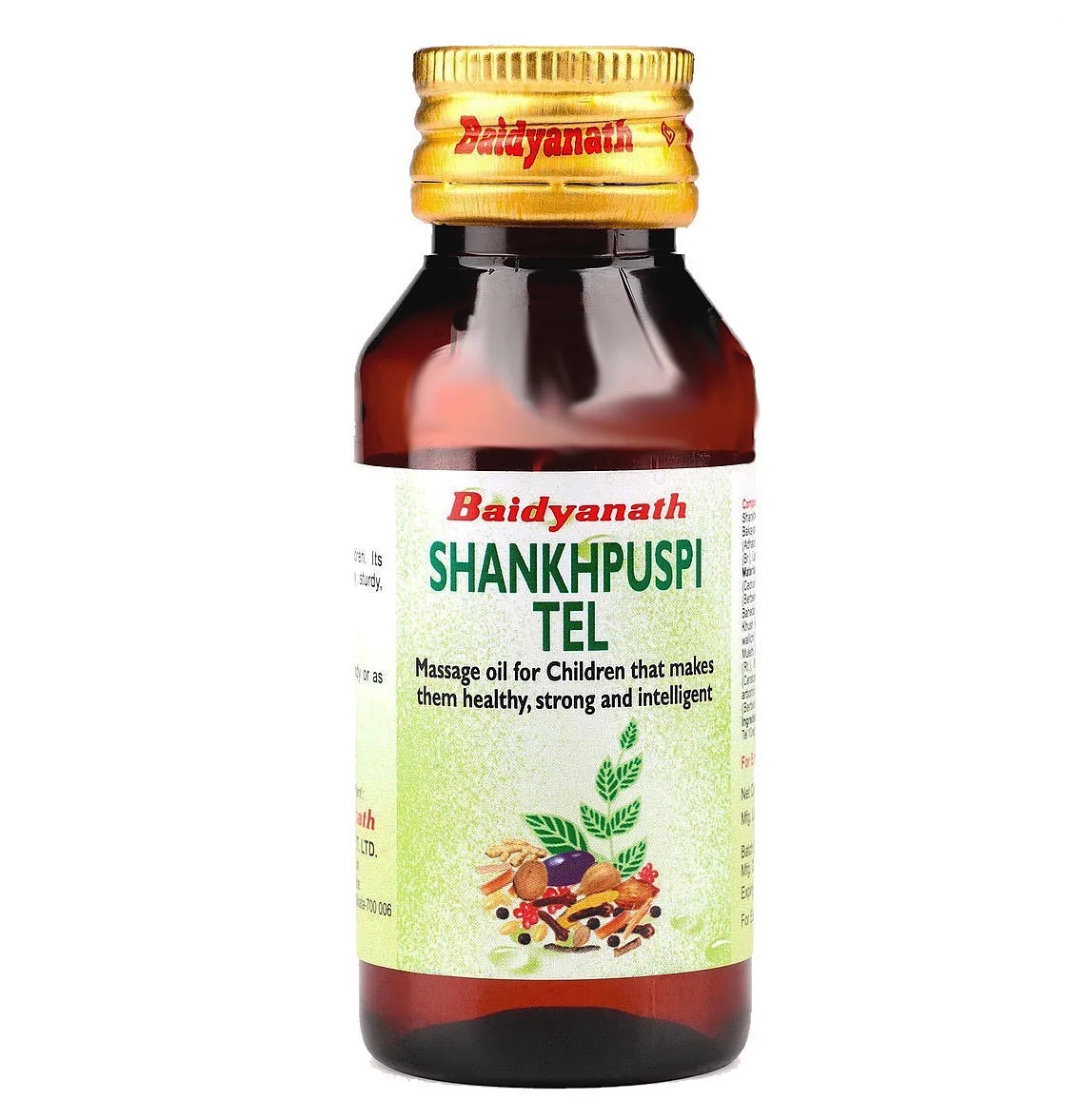 Шанкпушпі (Шанко Пушпа) олія масажна для дітей 50 мл Baidyanath Shankhpuspi Tel 50 ml