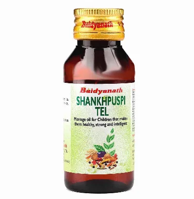 Шанкпушпі (Шанко Пушпа) олія масажна для дітей 50 мл Baidyanath Shankhpuspi Tel 50 ml