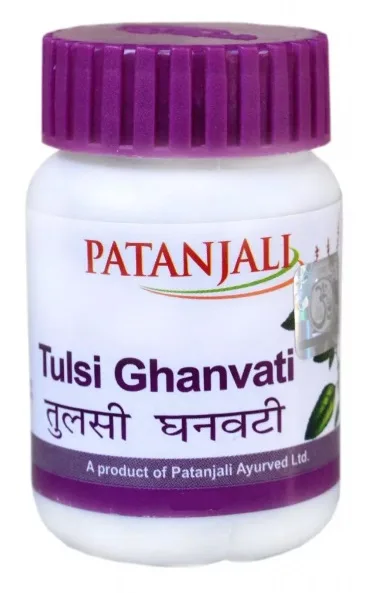 Туласі Гханваті 60 табл Patanjali Tulsi Ghanvati 60 tab