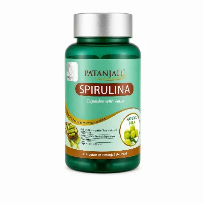 Спіруліна з Амлою 60 капс Patanjali Spirulina with Amla 60 cap