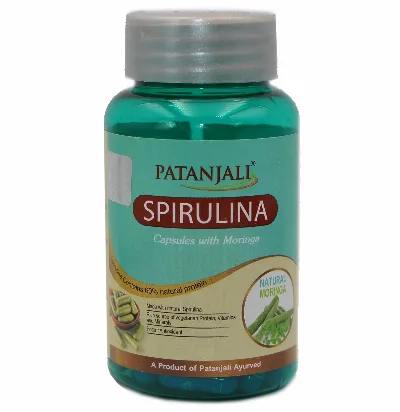 Спіруліна з Морінгою 60 капс Patanjali Spirulina with Moringa 60 cap