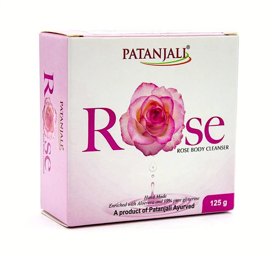 Мило ручної роботи Троянда 125 г Patanjali Hand Made Rose Body Cleanser 125 g